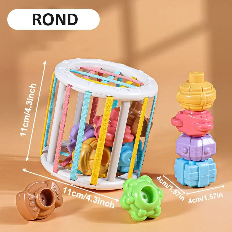 Jeu de Tri de Blocs en Formes Colorées pour Bébé Petite Cuillère