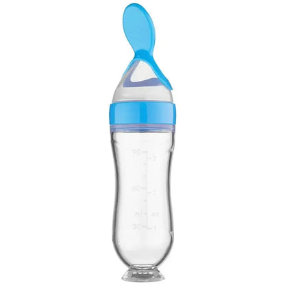 Biberon Cuillère - Pratique et Facile pour Nourrir Bébé | bleu