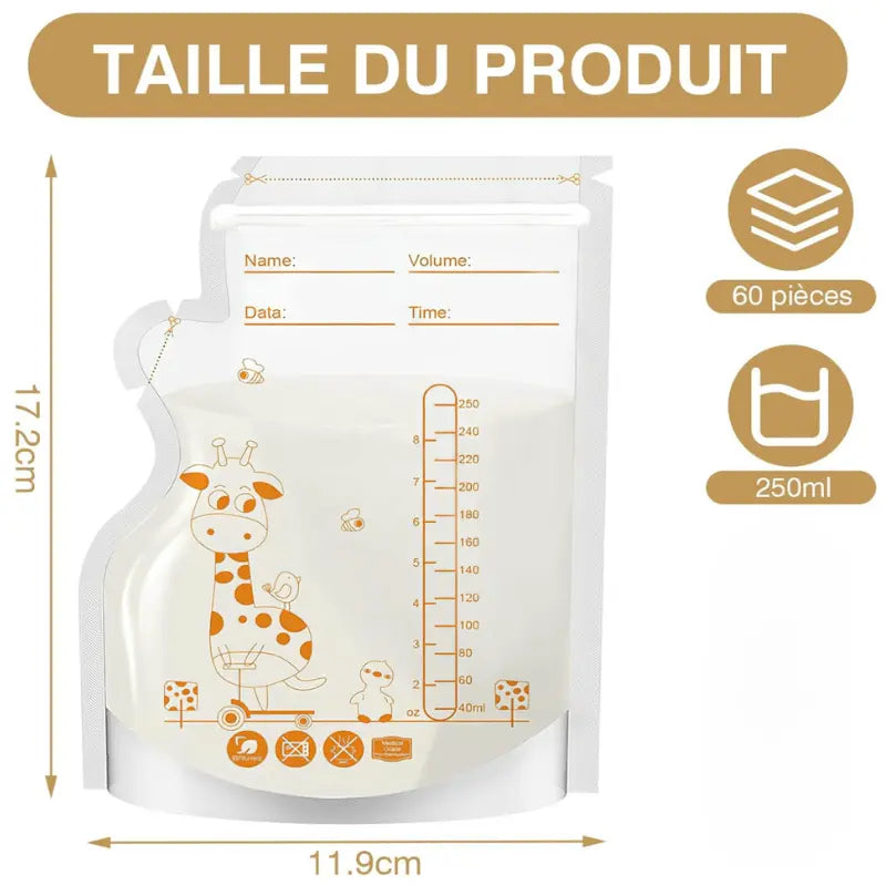 Sac de congélation lait maternel - Petite Cuillère